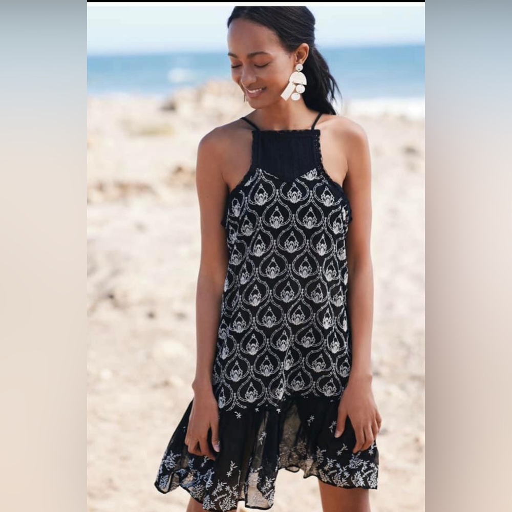 Anthropologie Black cover up dress